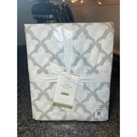 New Pottery Barn Marlo Shower Curtain