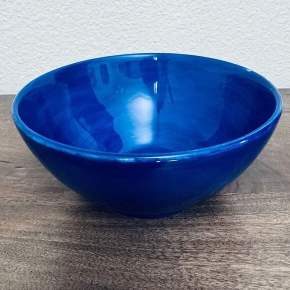 Pottery Barn Colorful Serve Blue Mixing Serveware Bowl