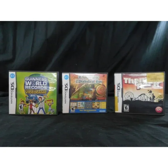 Nintendo DS Games Theme Park + Professor Layton +‎ Guinness world Record