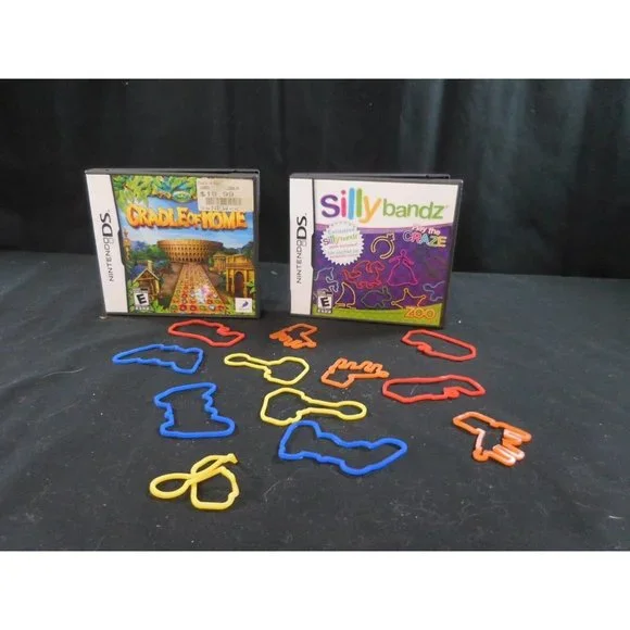Nintendo DS Silly Bandz Action Game + Cradle of Rome Game Tested Work