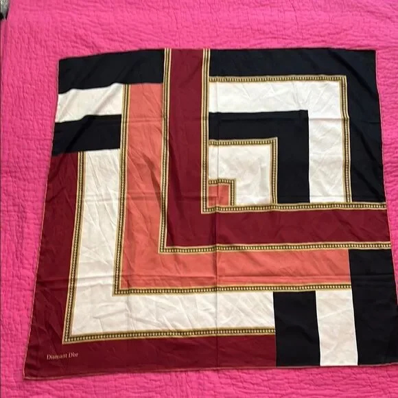 Dior Geometric Silk Scarf - Multicolor