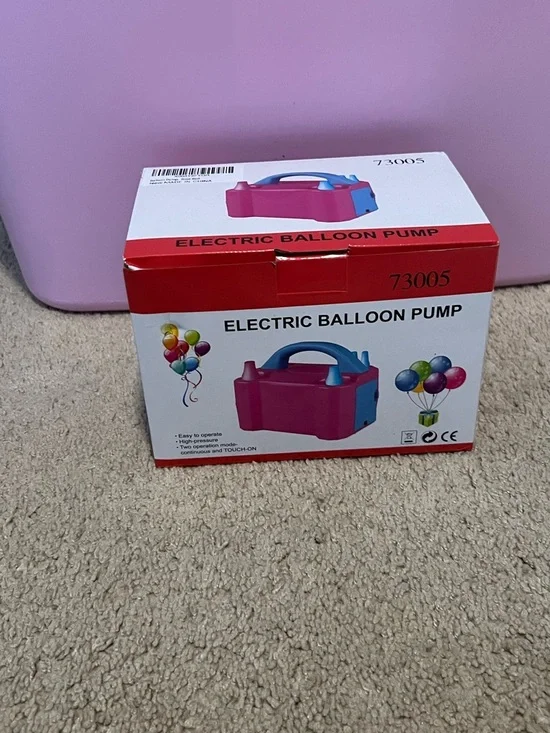 Electric Balloon Pump - Pink and Blue