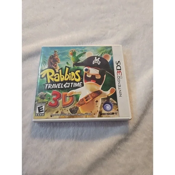 Rabbids: Travel in Time 3D (Nintendo 3DS) XL 2DS Game with Case
