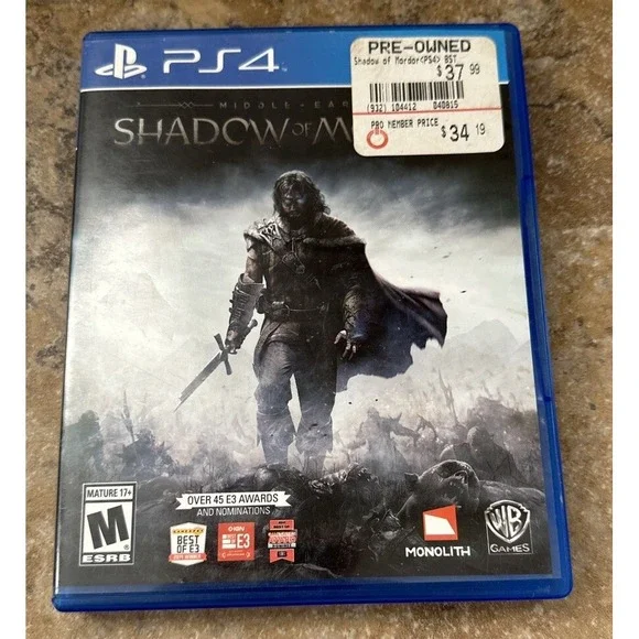 PlayStation 4 Game ~ SHADOW OF MORDOR Middle-Earth