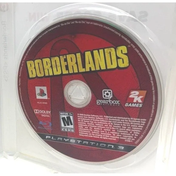 Borderlands (Sony PlayStation 3/PS3, 2009) Disc in‎ GameStop Case