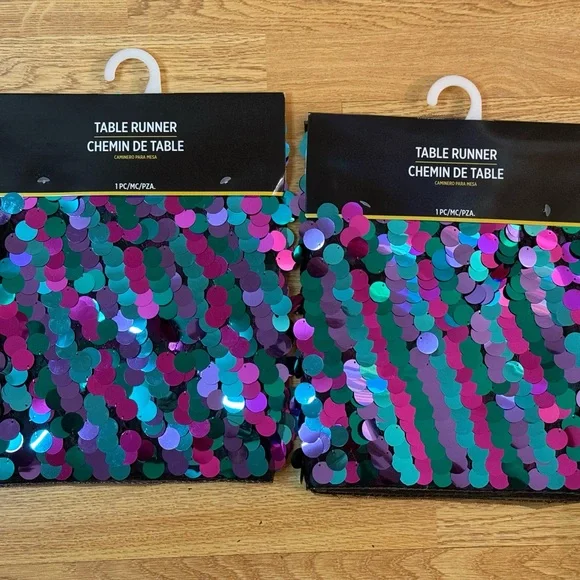 Colorful Sequin Table Runner