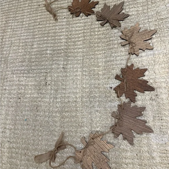 (NWT) Wooden Garland 43” (set of 2)