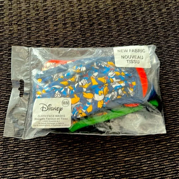 Disney cloth face masks 4 in one pack