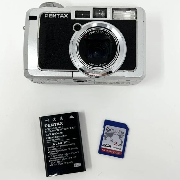 Pentax Optio 750Z 7MP CCD Digital Camera Tested Working READ AS-IS