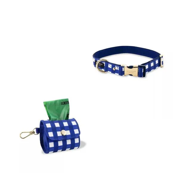 NWT kate spade dog collar & doggie bag holder