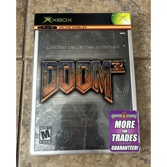 Doom 3: Limited Collector's Edition (Microsoft Xbox, 2005) CIB W/ Manual