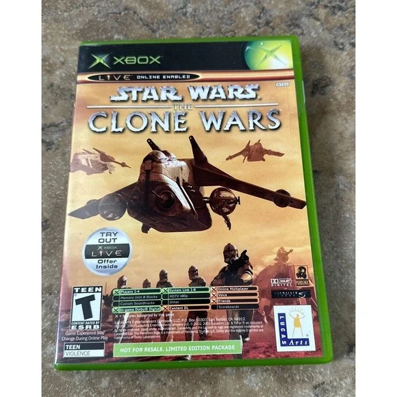 Star Wars Clone Wars / Tetris Worlds Combo (Microsoft Xbox 2003)