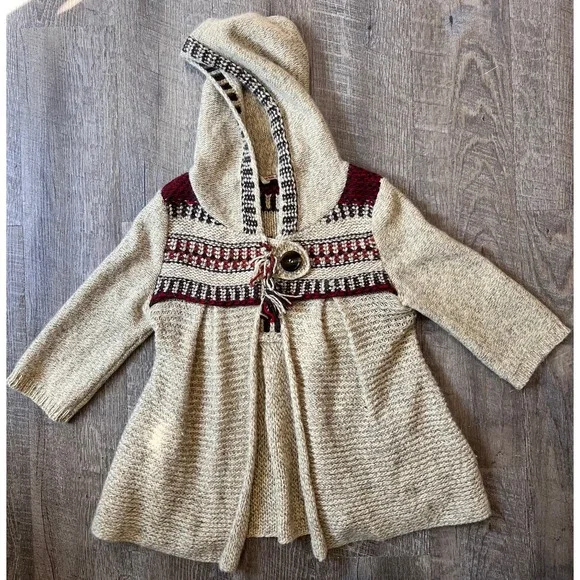 Free People Boho Fringe cardigan browns size XS‎