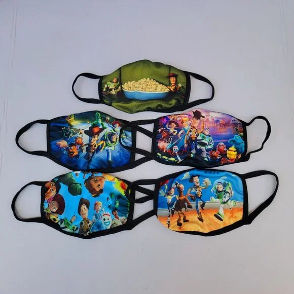 5 Pack Toy's Story Kids Pattern Face Masks