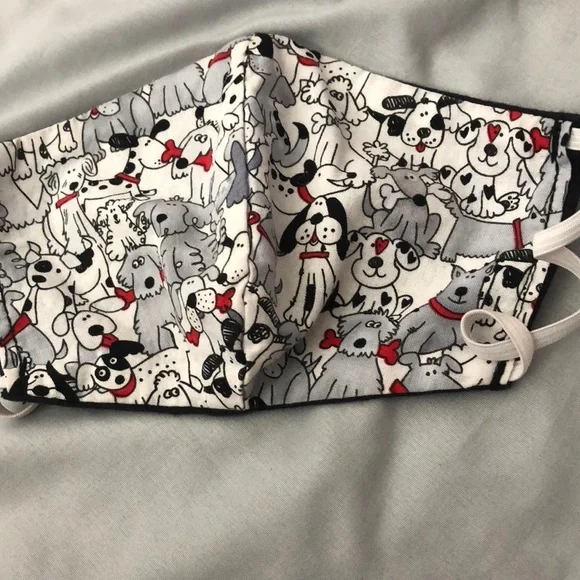 Cute dog masks reversible