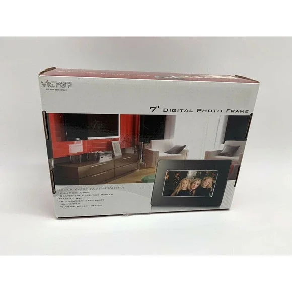 Victop Technology 7‎ Inch Digital Photo Frame VT070AB01 Preowned