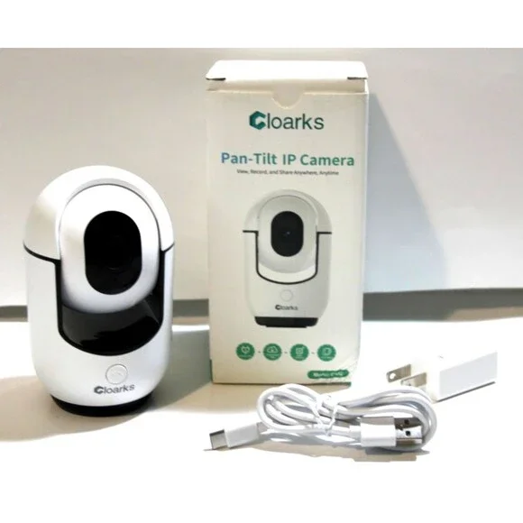 Cloarks CA42 Wireless Night Vision Pan Tilt Full HD IP Security Camera White