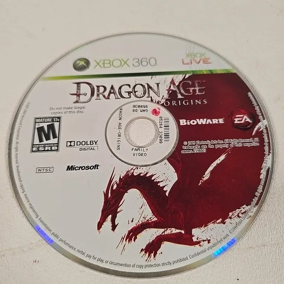 Dragon Age: Origins (Microsoft‎ Xbox 360, 2009) *Disc Only*