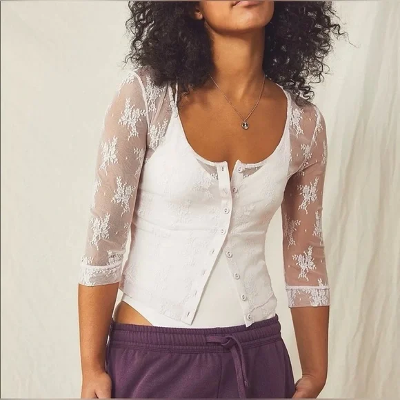 Free People | Intimately | Lost in Lace Cardi