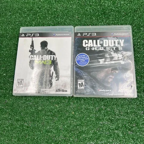 PS3 Playstation 3 Call Of Duty Lot Of 2 Ghosts & MW3‎