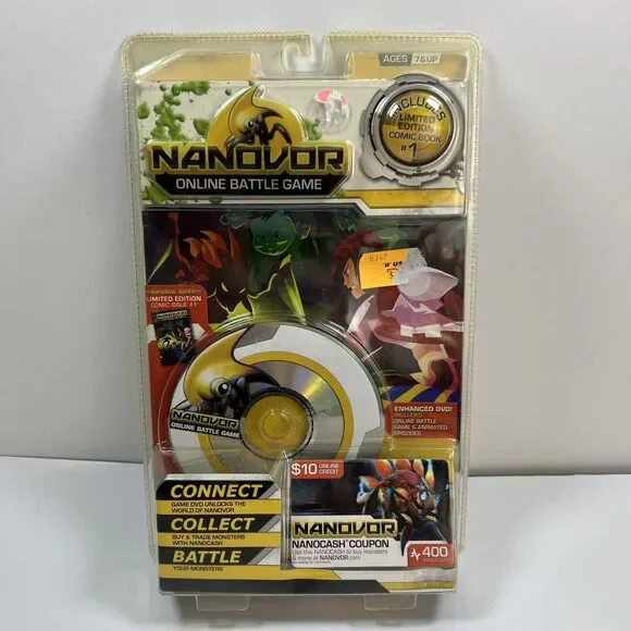 Nanovor Animated Online Battle Enhanced Game DVD & #1 Limited Comic Book NIP