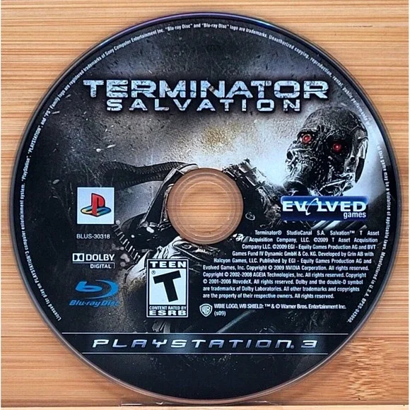 TERMINATOR SALVATION PS3 PLAYSTATION 3 GAME‎ DISC ONLY
