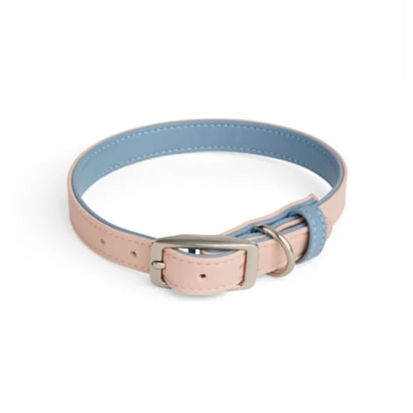 YOULY The Heir Pink & Blue Dog Collar, Small
