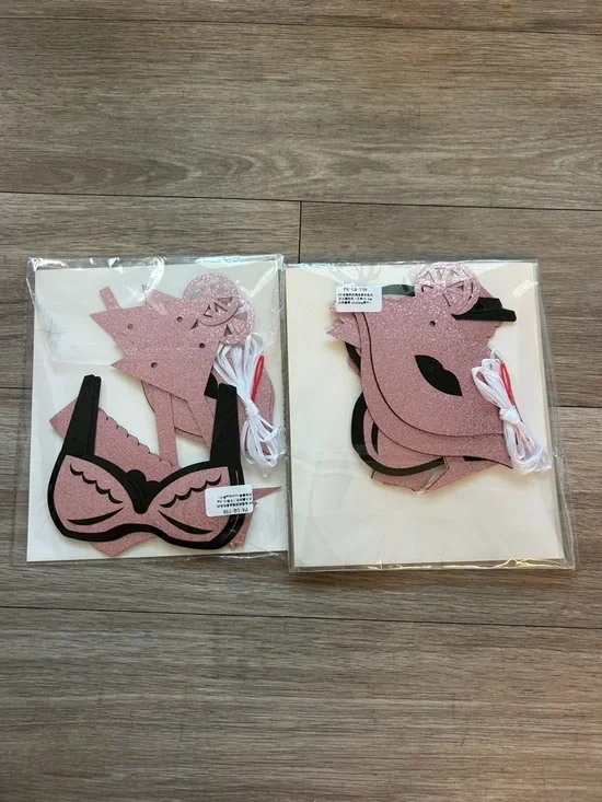 Pink Glitter Lingerie Party Decorations