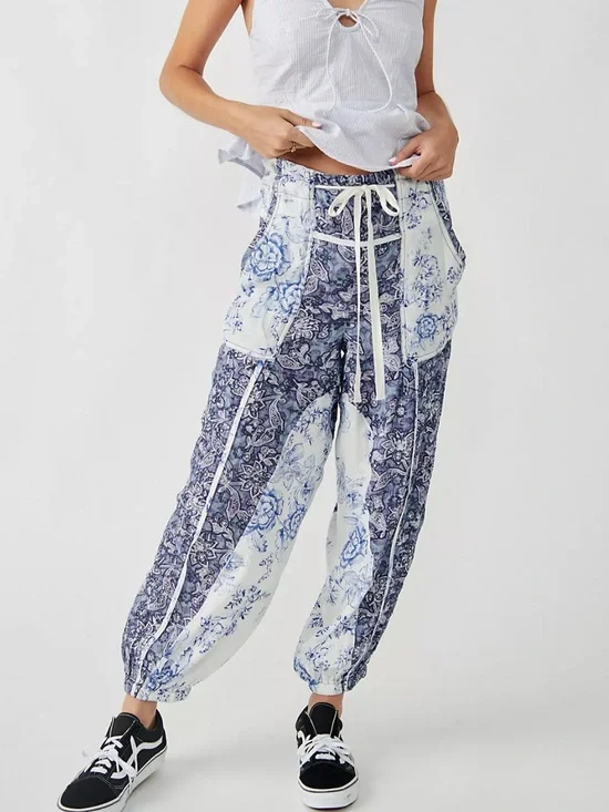 Free People Sweet It Is Printed Pants Size Small