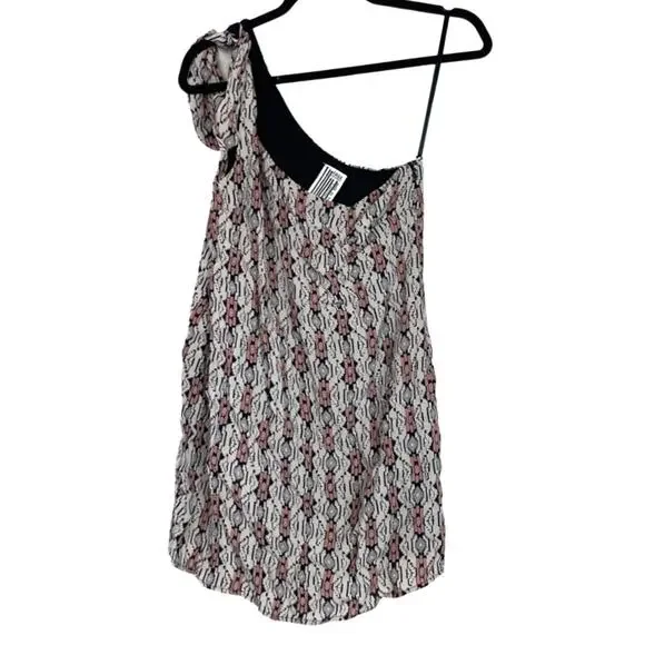 Free People Mini Dress One Shoulder Aztec Print