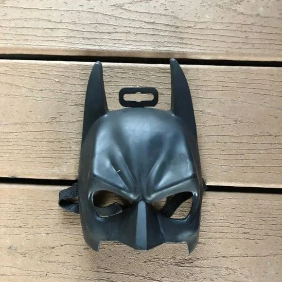 NEW BATMAN HALF MASK BLACK HALLOWEEN CHILD SIZED