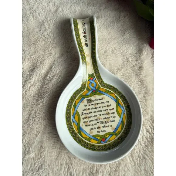 Irish Weave Spoon Rest Cereamic