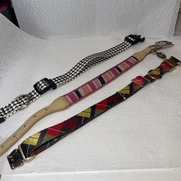 Dog Collars Set Of 3 For Size Small‎ To Medium Adjustable 12