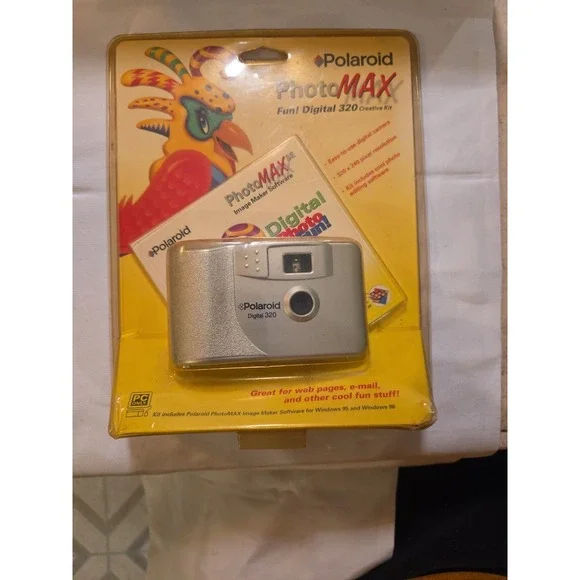Polaroid PhotoMAX FUN 320 0.1MP Digital Camera - Silver