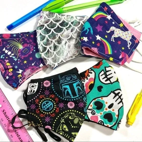 🌈🦄Children's face mask Unicorn, trolls, mermaid