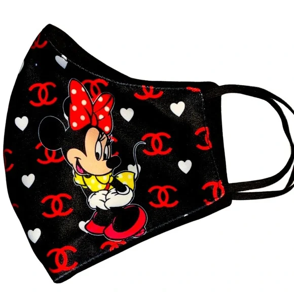 Custom Minnie mouse CC woman’s face mask