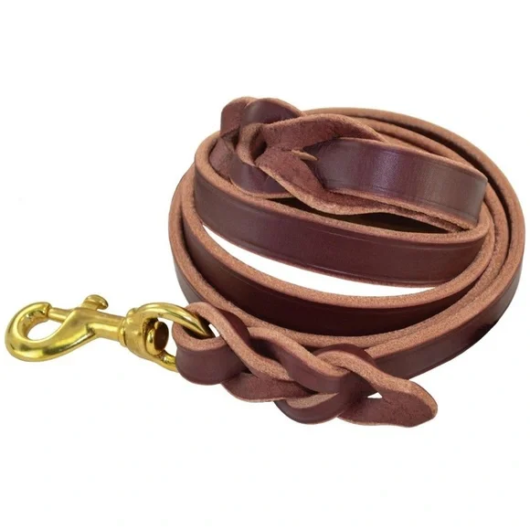 Braided Leather Leash