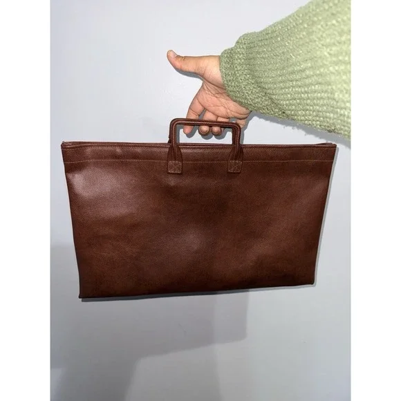 A.‎ Rifkin Company Briefcase Style Courier Bag Laptop Bag Brown Leather