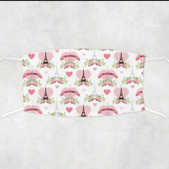 Girls Custom Pink Face Mask Accessories