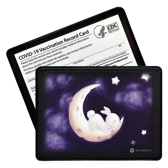 Vaccine Card Holder for Kids - Bunny