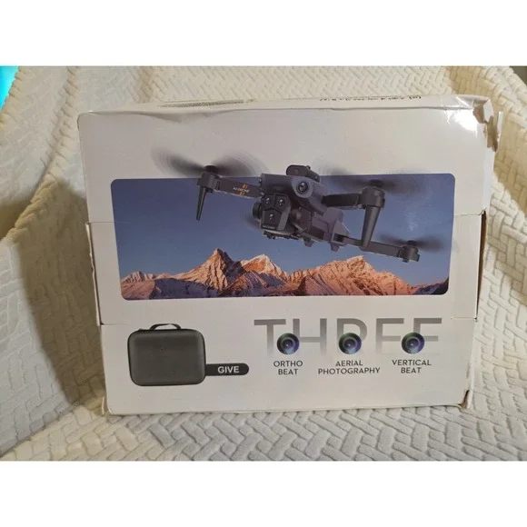 Three 4K Dual HD Camera‎ Two RC Way Foldable Black Drone NO. K6 Max