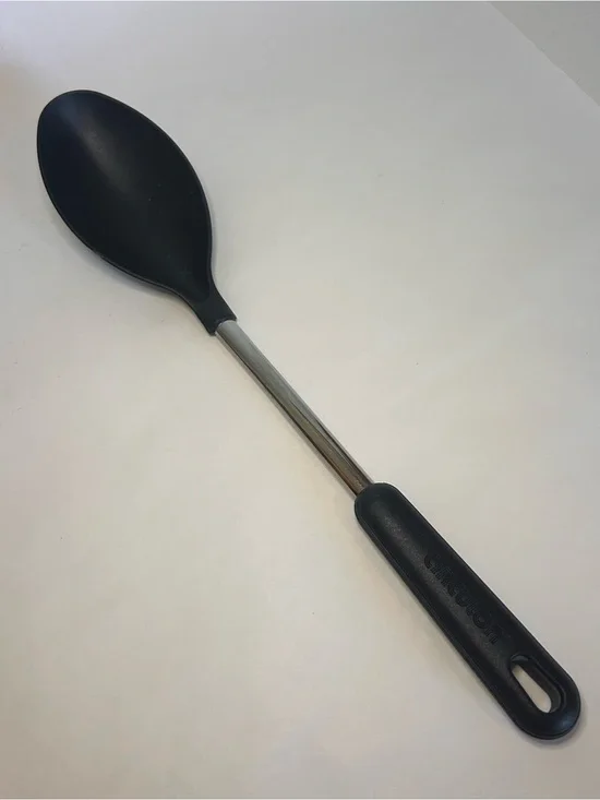 Circulon Serving Cooking Spoon Black Silver Utensil 14”