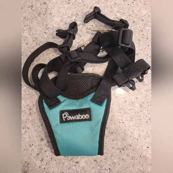PAWABOO Dog Safety Vest Harness, Pet Car Harness Vehicle Seat Belt