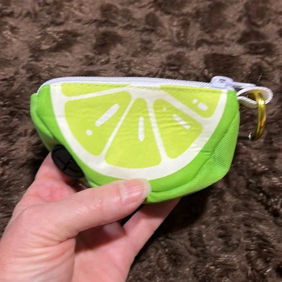 BOGO Green Lime Shaped Poop Bag Holder