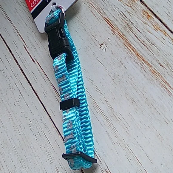 Reflective bone/pawprint Dog Collar