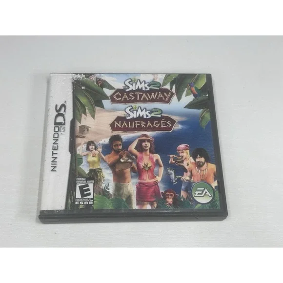 The Sims 2 Castaway Nintendo DS Game Cartridge & Case Tested Working