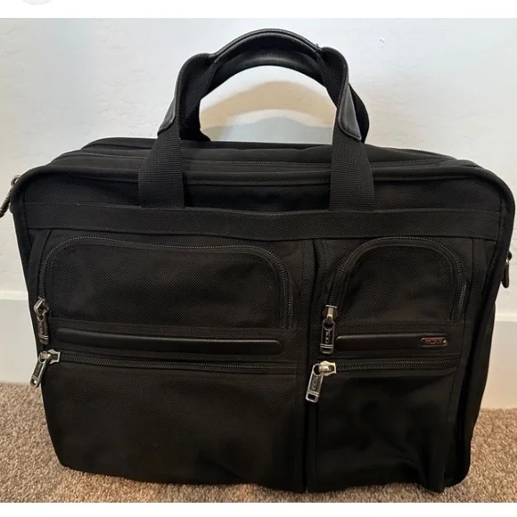 Tumi Black Briefcase for Men