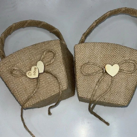 Natural flower girl baskets set of 2 New