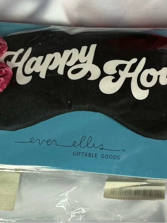 ⭐ NWT Ever Ellis Happy Hour Sleep Mask Set w Scrunchie Gift