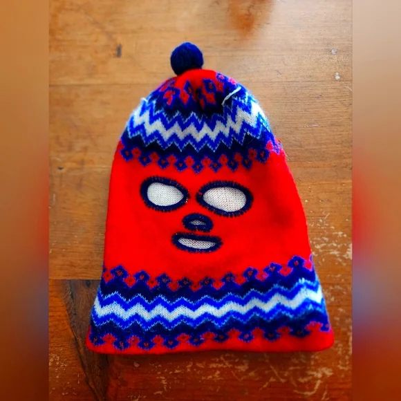 Boys vintage full face cover toboggan beanie